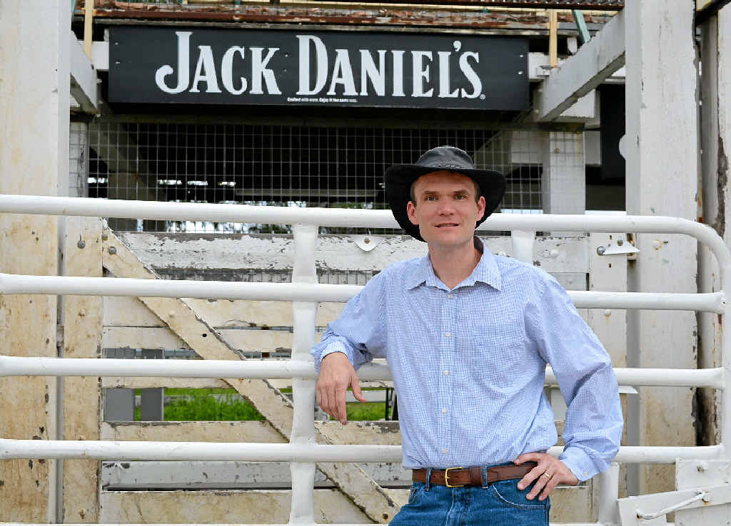 READY AS HE WILL EVER BE: Dr James Ware is ready for his eight seconds of glory at the New Year’s Eve Rodeo at the Warwick Showgrounds. READY AS HE WILL EVER BE: Dr James Ware is ready for his eight seconds of glory at the New Year’s Eve Rodeo at the Warwick Showgrounds.